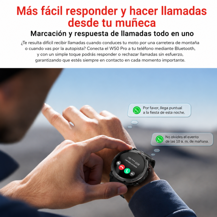 Blackview W50 Pro Smartwatch Rugerizado 1,45" 960mAh | prologyc.es