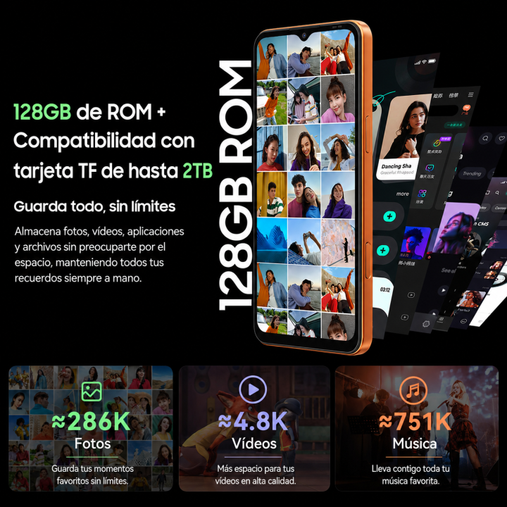 Blackview WAVE 7C 4GB+128GB Android 16 4G Negro | prologyc.es