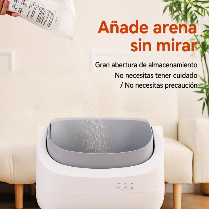 Caja de Arena Automática Autolimpiable para Gatos con WiFi y Sensor Inteligente | prologyc.es | repuestos.prologyc.es