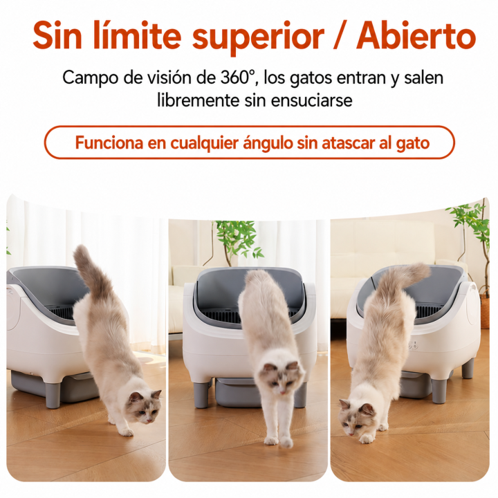 Caja de Arena Automática Autolimpiable para Gatos con WiFi y Sensor Inteligente | prologyc.es | repuestos.prologyc.es