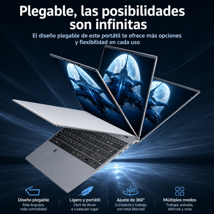 Portátil 15,6 Pulgadas Intel Core i9-9900 Windows 11 Pro 16GB RAM 1TB/2TB SSD con Teclado Retroiluminado | prologyc.es
