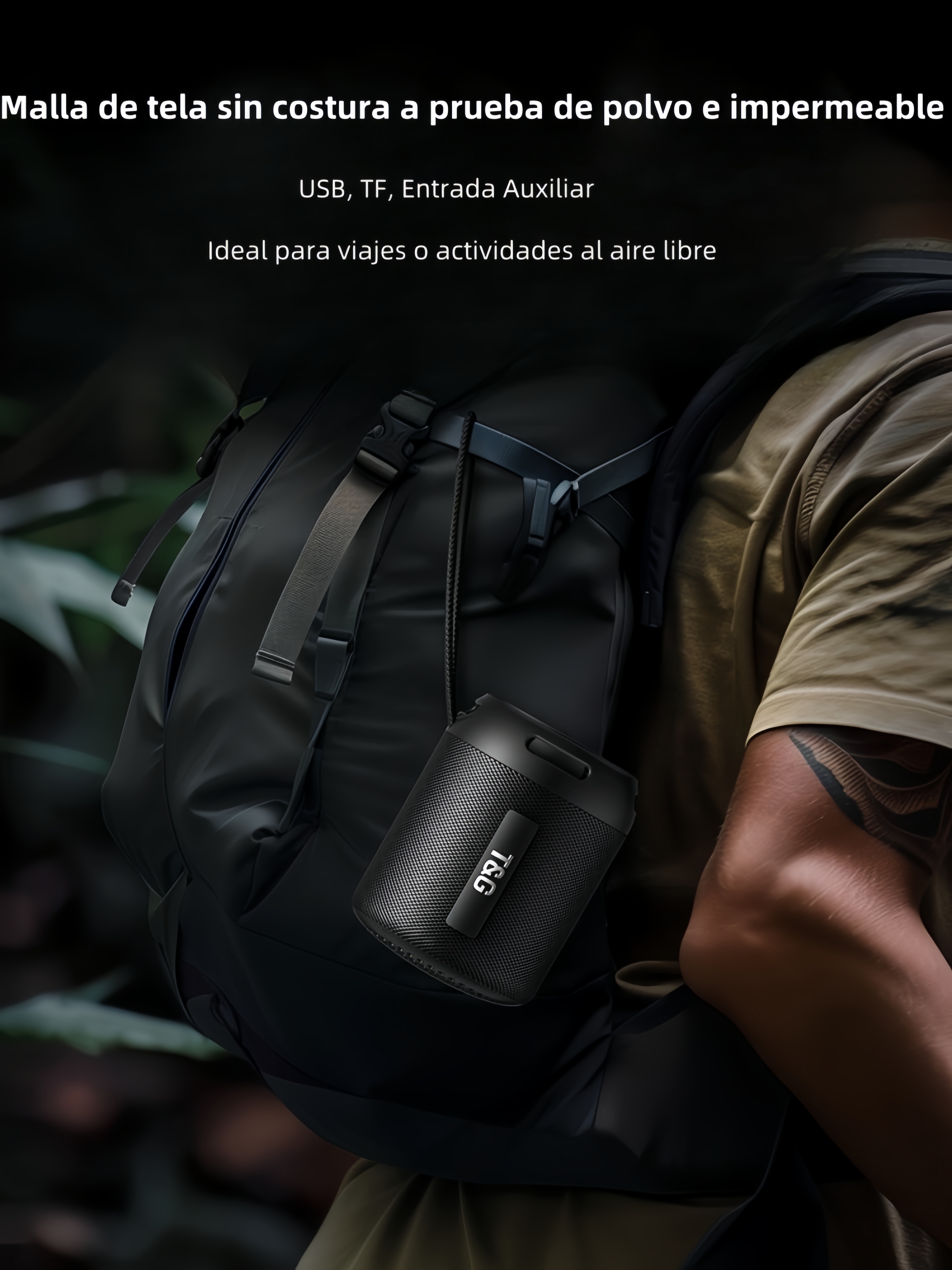 Altavoz T&G TG129 Bluetooth 5W USB SD Radio FM | prologyc.es | repuestos.prologyc.es