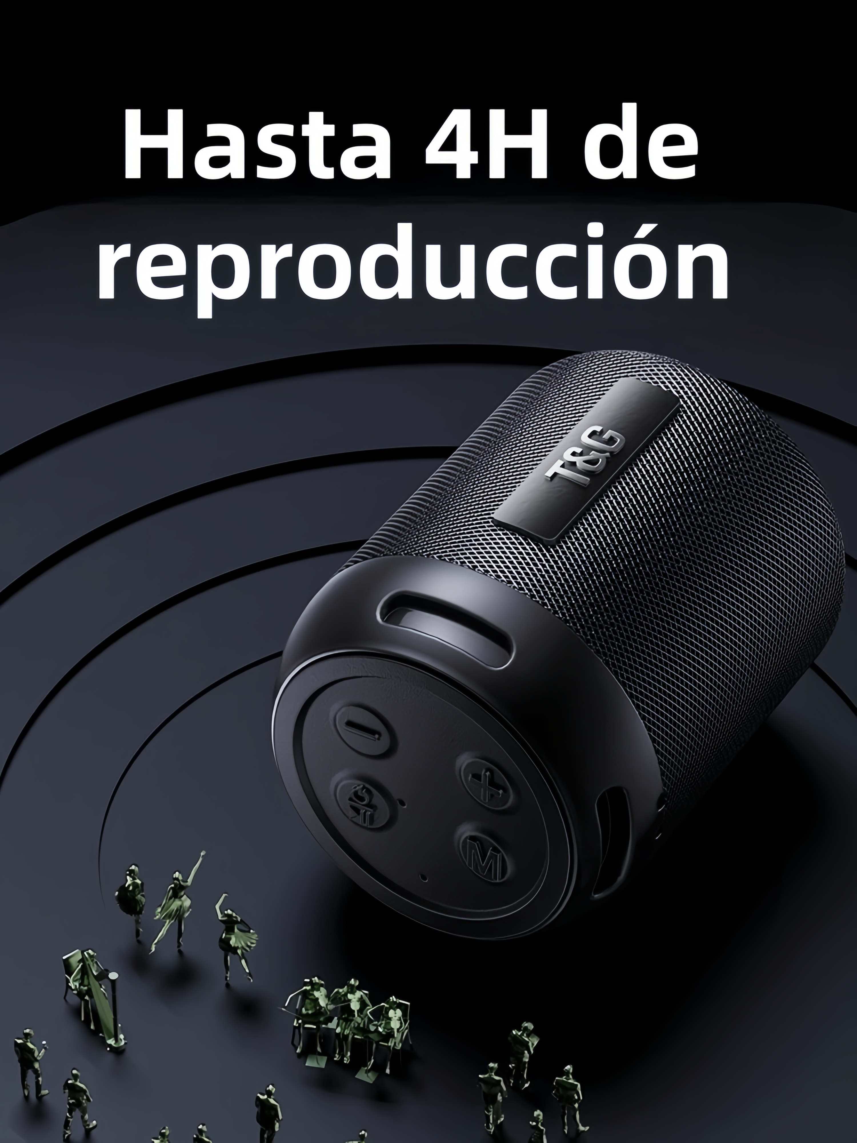 Altavoz T&G TG129 Bluetooth 5W USB SD Radio FM | prologyc.es | repuestos.prologyc.es