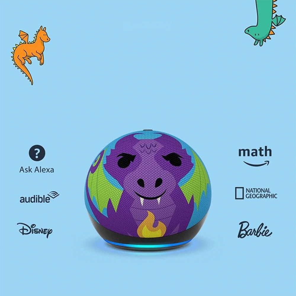 Amazon Echo Dot Kids 5ª Gen Dragón con Alexa | prologyc.es | repuestos.prologyc.es