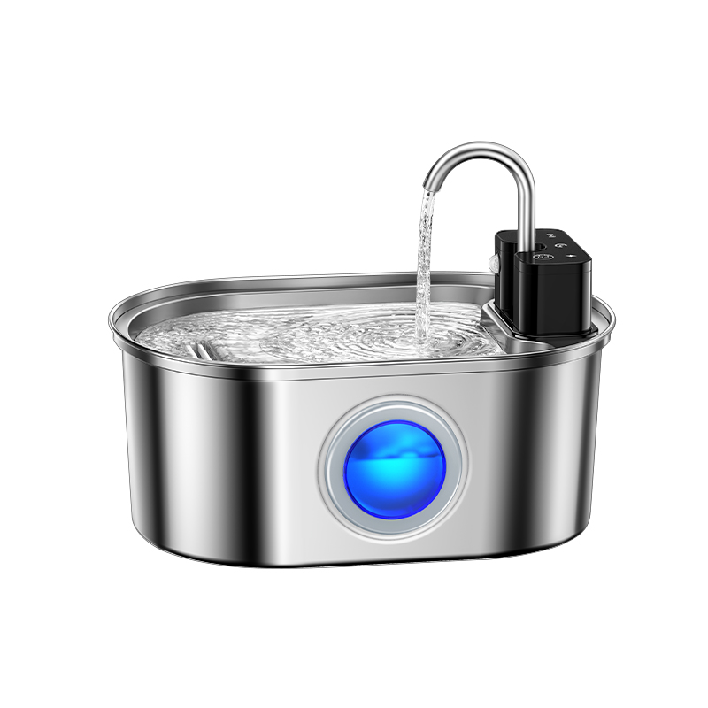 Fuente agua gatos acero inoxidable 3.2L automática | Prologyc