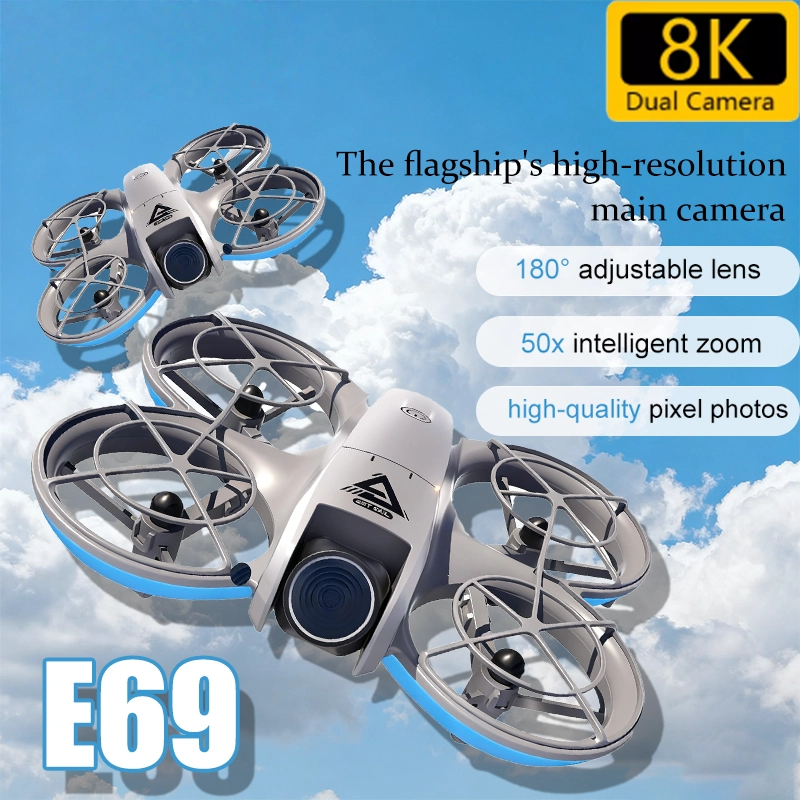 Drone E69 Mini Cámara Dual 8K con Evitación de Obstáculos | prologyc.es | repuestos.prologyc.es