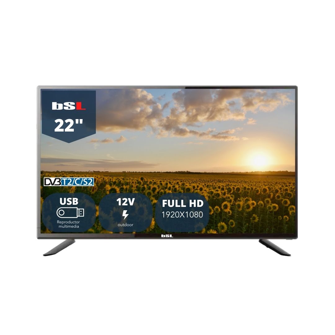 Televisor BSL 22 Pulgadas FHD 12V DVB-T2/C/S2 | prologyc.es | repuestos.prologyc.es