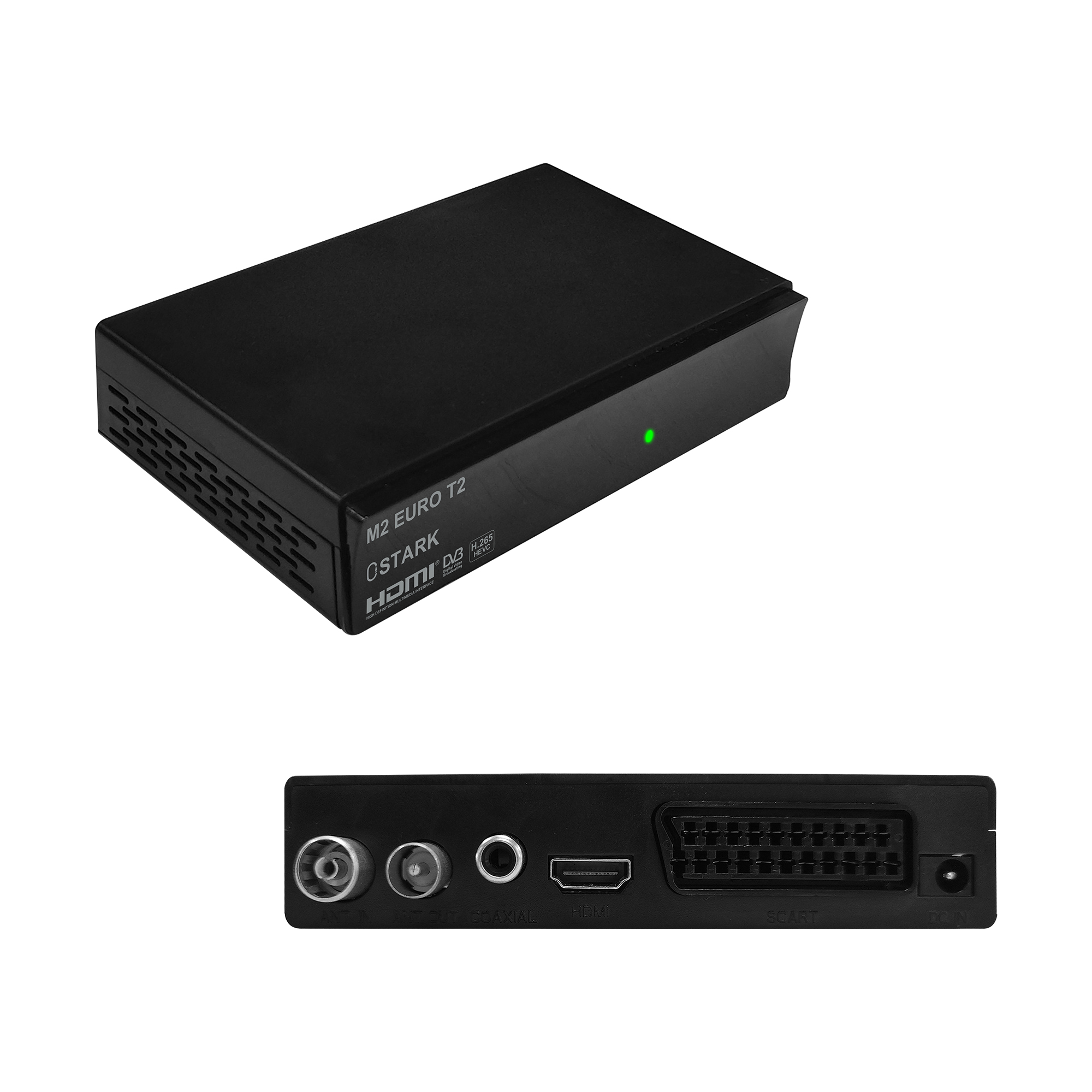 OSTARK Sintonizador TDT HD DVB-T2/C con HEVC H.265 - Graba en USB (PVR), WiFi, Para 2 Televisiones Simultáneas, Control Parental