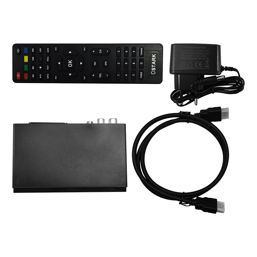 OSTARK Sintonizador TDT HD DVB-T2/C con HEVC H.265 - Graba en USB (PVR), WiFi, Para 2 Televisiones Simultáneas, Control Parental