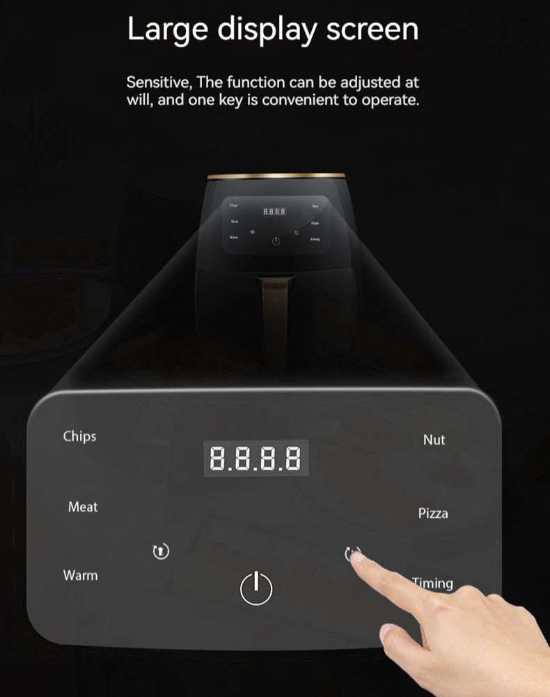 Freidora de Aire 4,5L 1400W Don Feliz Air Fryer Digital | prologyc.es | repuestos.prologyc.es