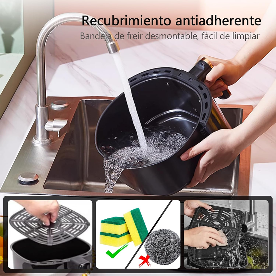 Freidora de Aire 4,5L 1400W Don Feliz Air Fryer Digital | prologyc.es | repuestos.prologyc.es