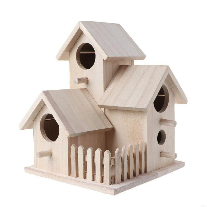 Casa nido pájaros madera colgante jardín decorativa exterior | prologyc.es