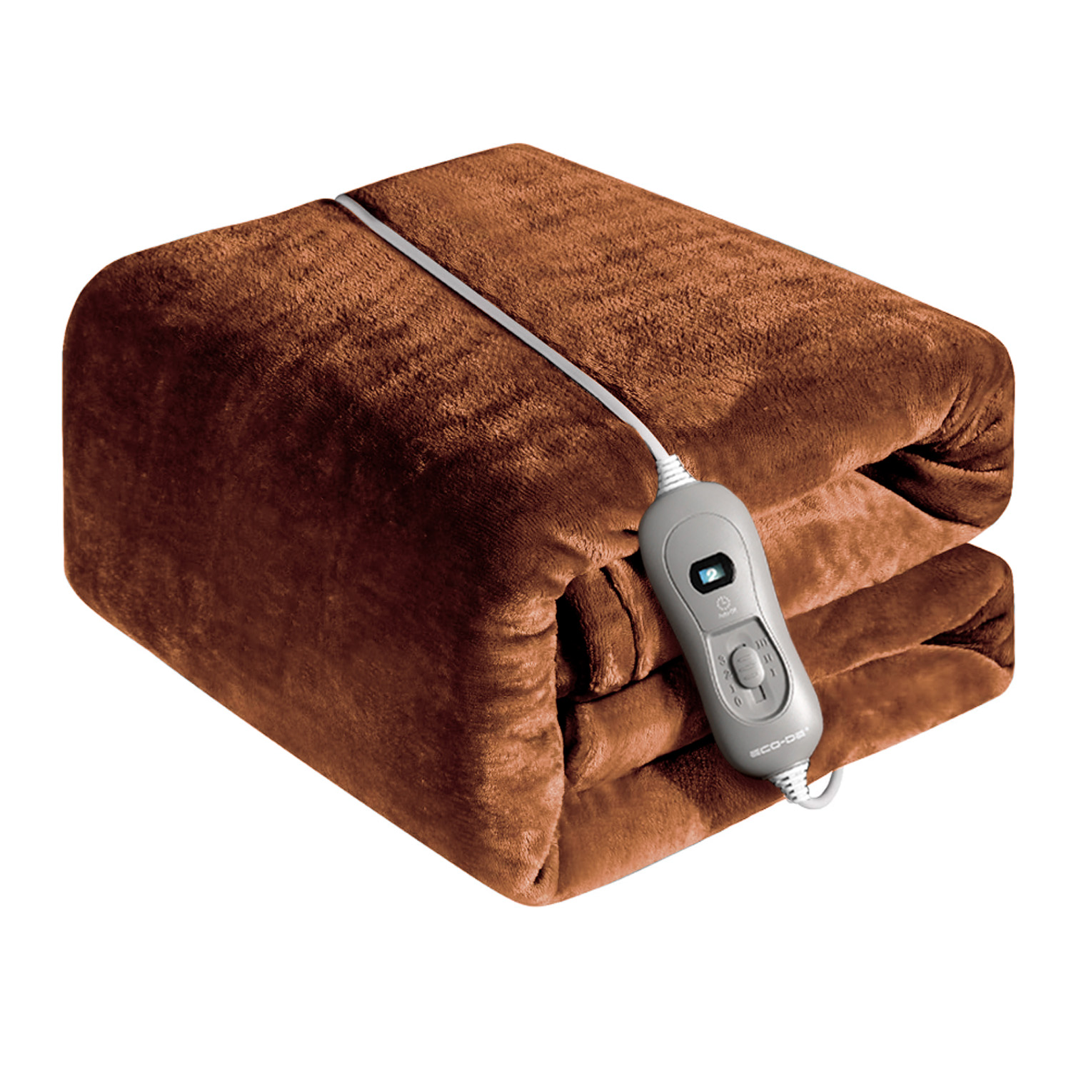 Eco-De Manta Térmica eléctrica 180 x 130 cm. Mando con 3 Niveles de Calor, Apagado automático 90 Minutos Eco-De ECO-5140