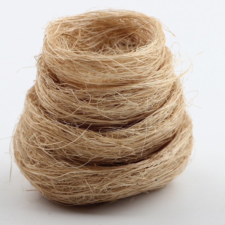 Nido decorativo pájaros cáñamo tejido a mano jardín exterior | prologyc.es