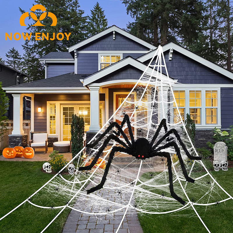 Araña Gigante Negra de Peluche 50 cm para Halloween | prologyc.es | repuestos.prologyc.es