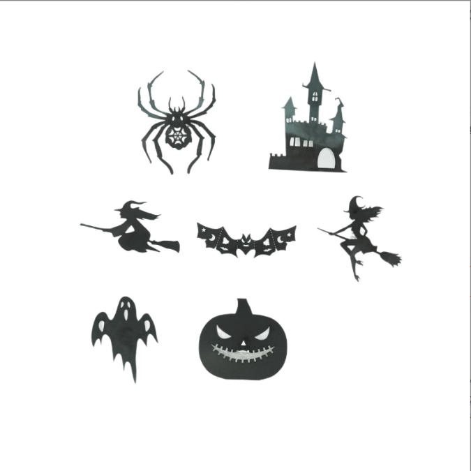 8 Pegatinas LED 3D de Halloween para Pared | prologyc.es | repuestos.prologyc.es