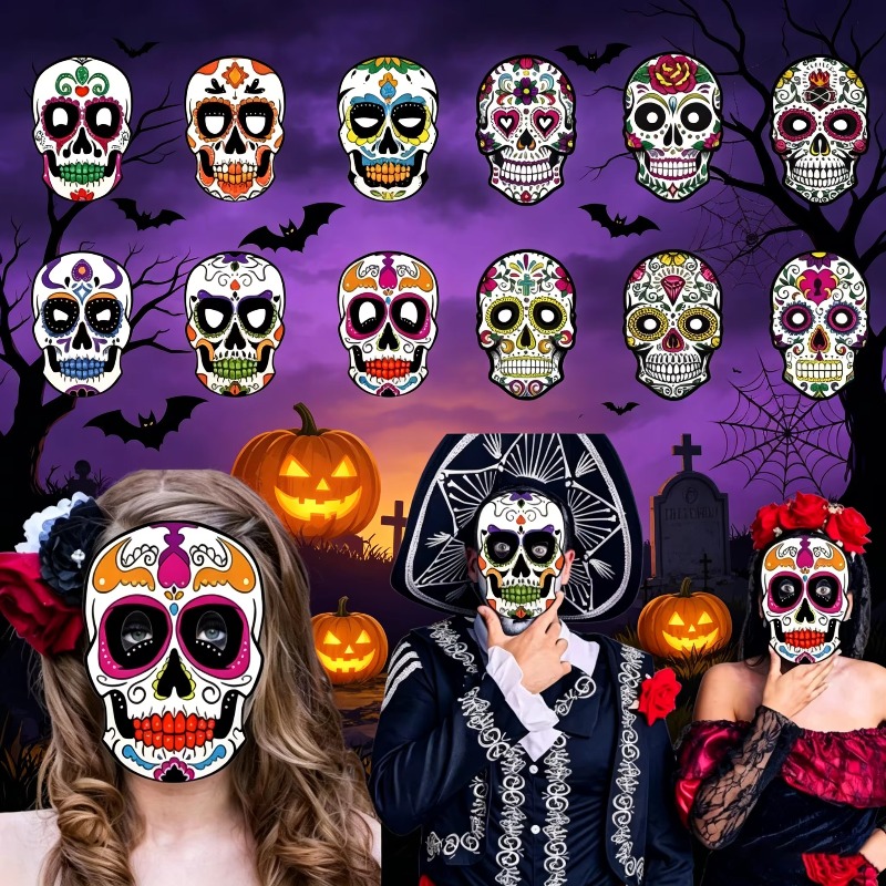 Máscaras de Calavera Blancas para Colorear | prologyc.es | repuestos.prologyc.es
