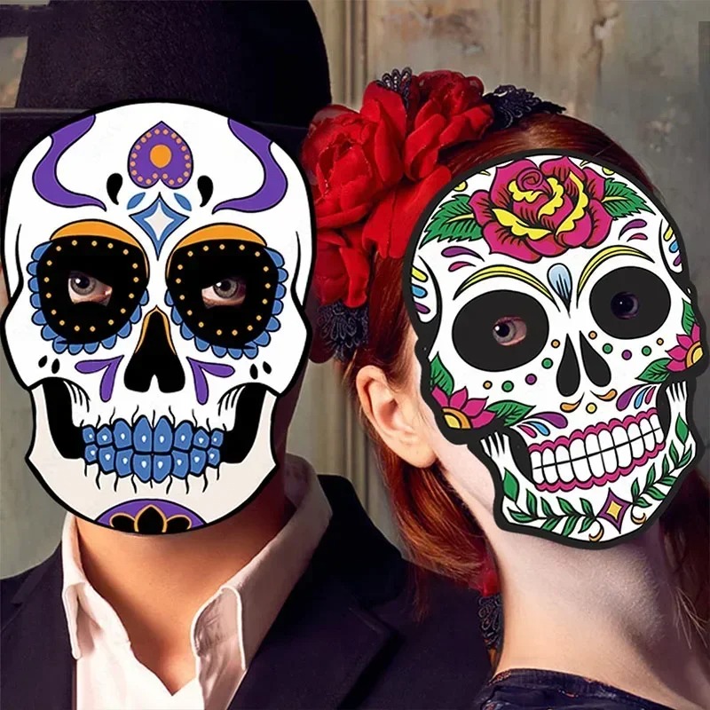 Máscaras de Calavera Blancas para Colorear | prologyc.es | repuestos.prologyc.es