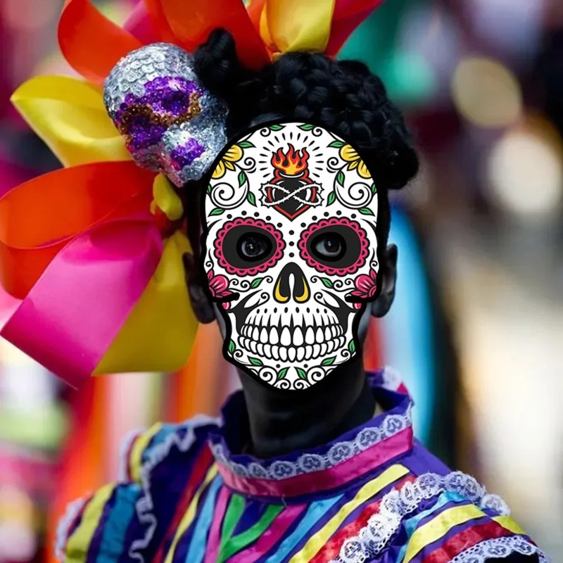 Máscaras de Calavera Blancas para Colorear | prologyc.es | repuestos.prologyc.es