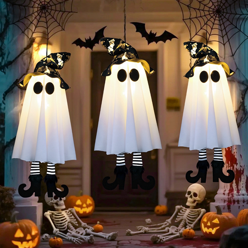 Adorno colgante LED fantasma de bruja para Halloween | prologyc.es | repuestos.prologyc.es