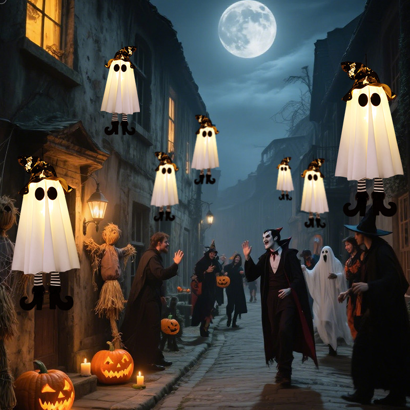 Adorno colgante LED fantasma de bruja para Halloween | prologyc.es | repuestos.prologyc.es