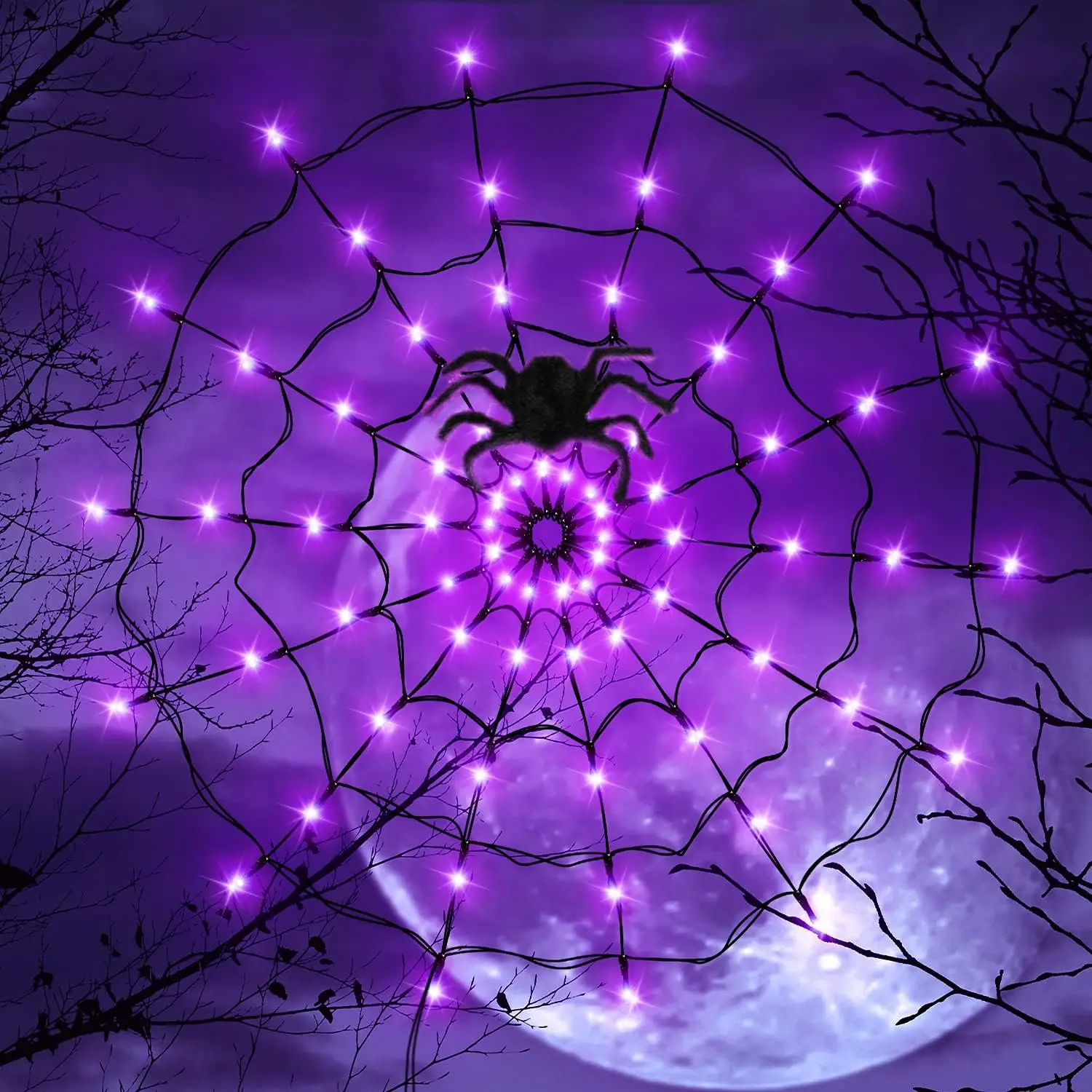 Guirnalda LED de Halloween con telaraña | prologyc.es | repuestos.prologyc.es