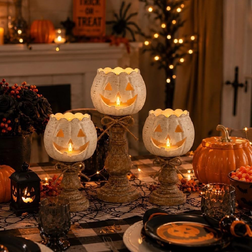 Portavelas de calabaza Jack O’Lantern para Halloween | prologyc.es | repuestos.prologyc.es