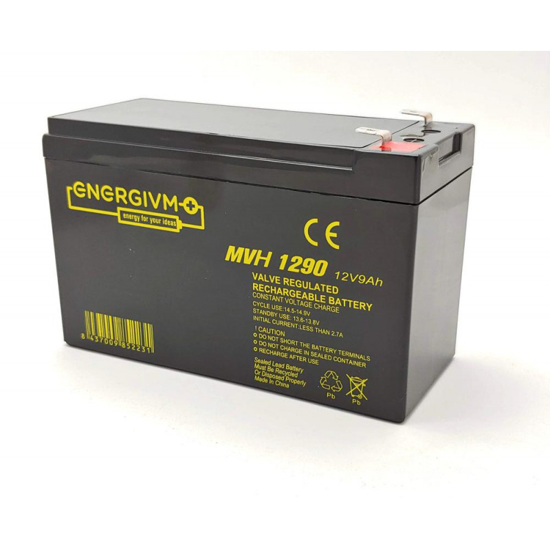 Batería de plomo ENERGIVM MVH1290 12 V 9 Ah | prologyc.es | repuestos.prologyc.es