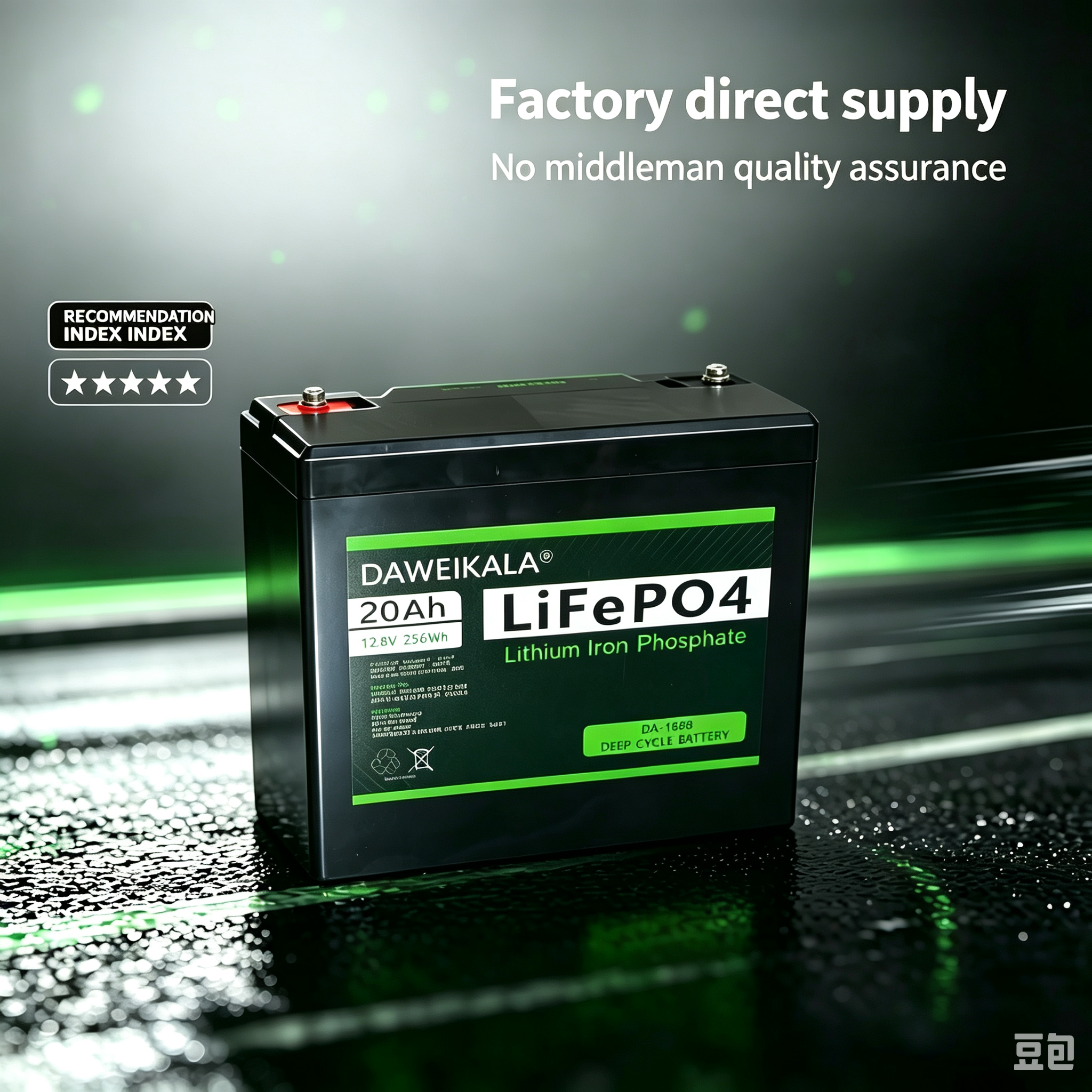 Batería LiFePO4 12 V 20 Ah de ciclo profundo con BMS | prologyc.es | repuestos.prologyc.es