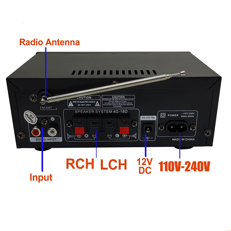 Amplificador Bluetooth AK45 estéreo de 2 canales | prologyc.es | repuestos.prologyc.es