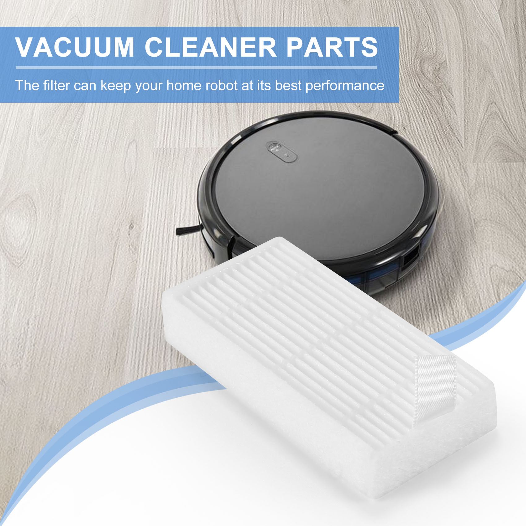 Filtros HEPA Ilife V3S V5 V5S pack 8 compatible | Prologyc