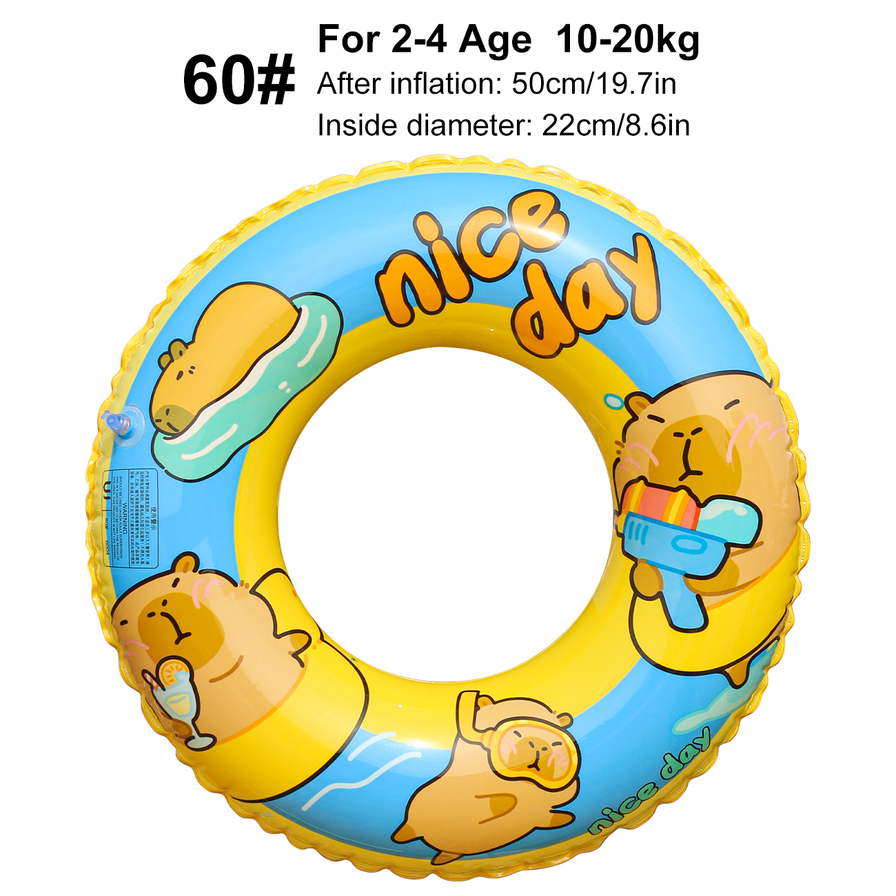 Flotador capibara piscina inflable anillo verano playa | prologyc.es