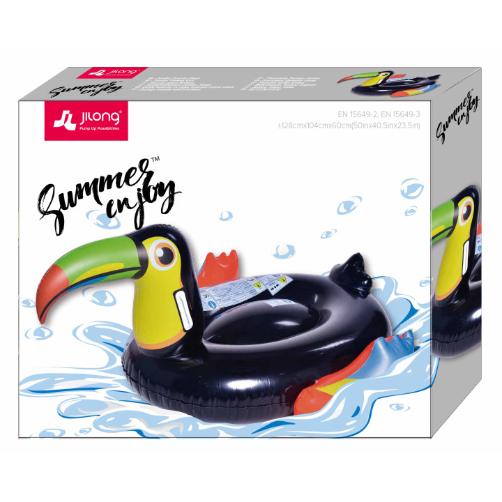 Flotador tucán piscina inflable con asas infantil verano | prologyc.es