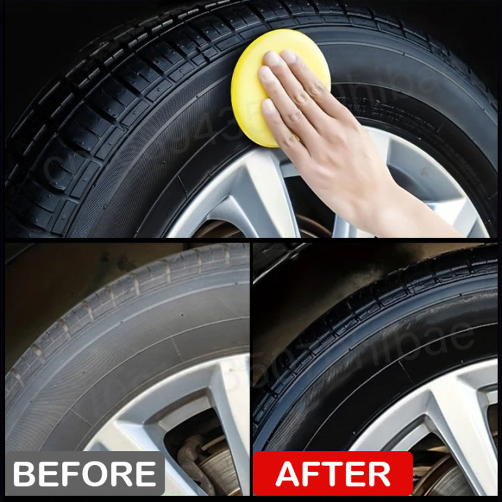 Cera neumáticos coche brillo protector goma 50g | prologyc.es