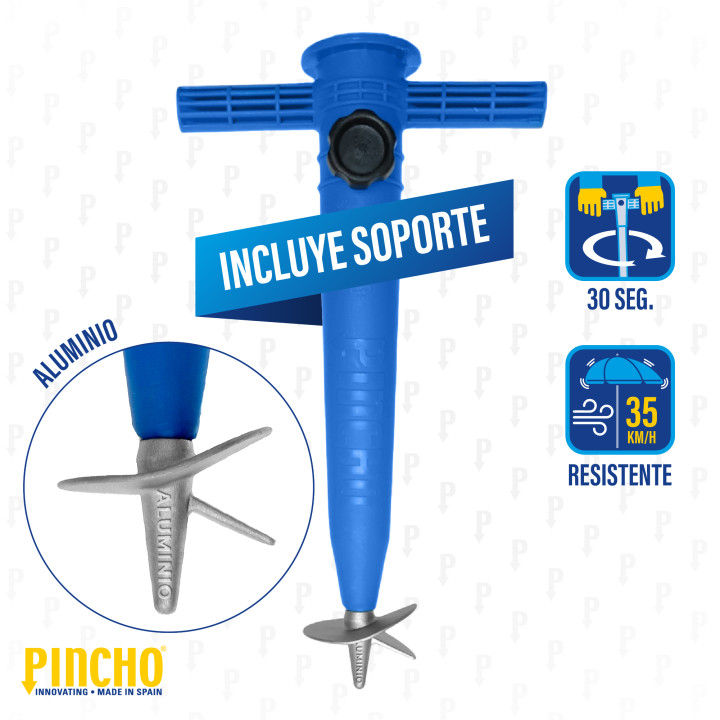 Sombrilla de playa antiviento Ø200 cm UV50 | Prologyc.es
