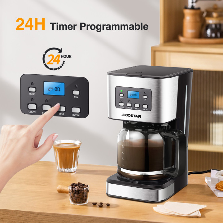 Cafetera de goteo Aigostar Darcy X 12 tazas | Prologyc.es