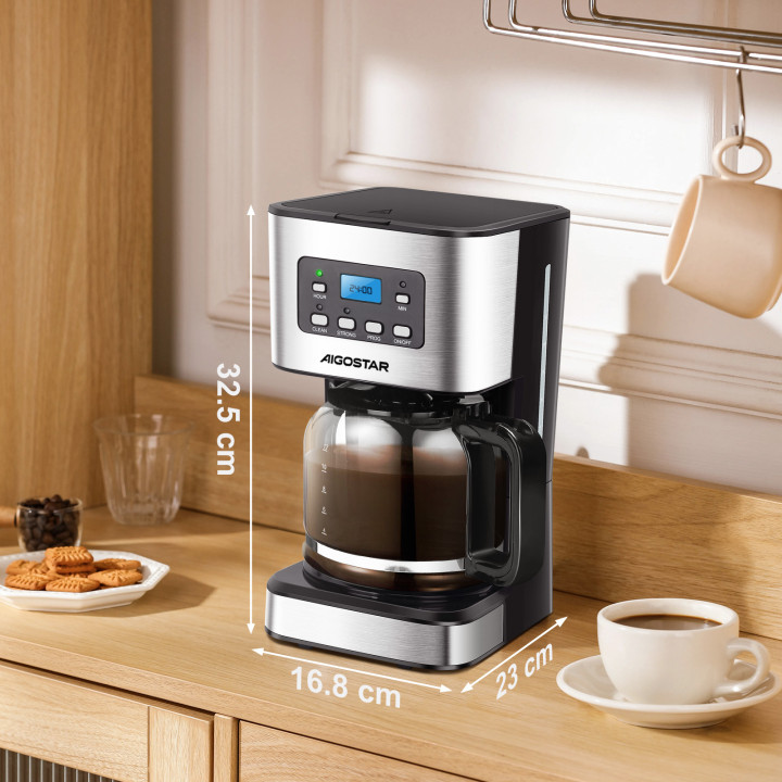 Cafetera de goteo Aigostar Darcy X 12 tazas | Prologyc.es