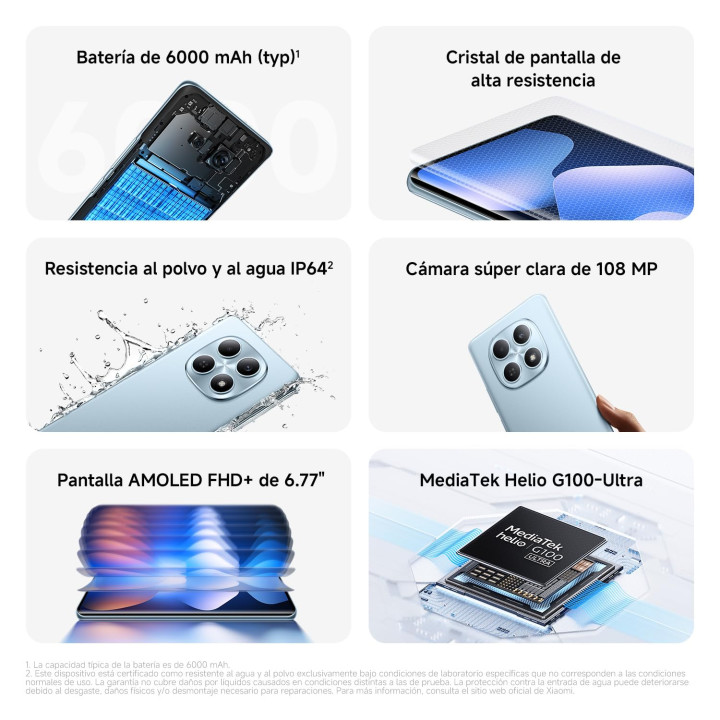 Smartphone Xiaomi Redmi Note 15 AMOLED 120Hz | Prologyc.es