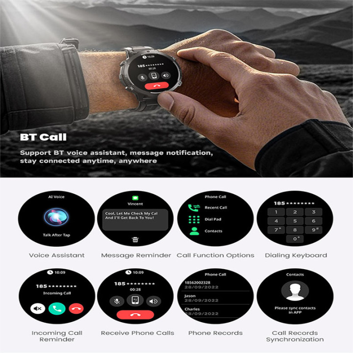 Smartwatch militar X3 GPS y llamadas Bluetooth | Prologyc.es