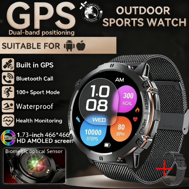 Smartwatch militar X3 GPS y llamadas Bluetooth | Prologyc.es