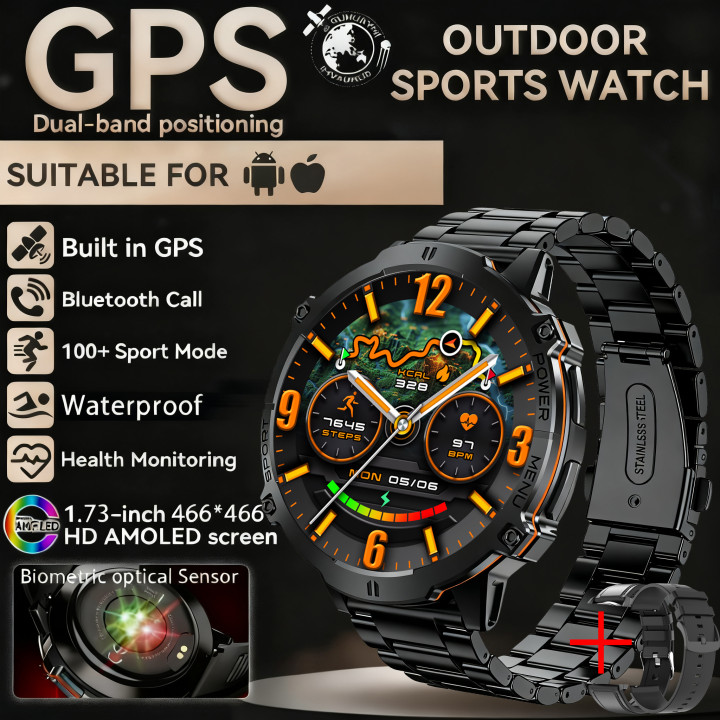 Smartwatch militar X3 GPS y llamadas Bluetooth | Prologyc.es