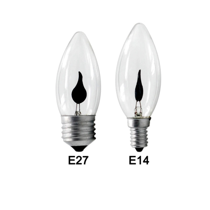 Bombilla vela efecto llama E27 E14 vintage | Prologyc.es