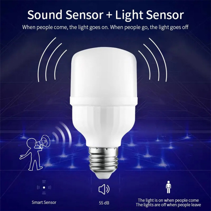 Bombilla LED E27 con sensor de sonido | Prologyc.es