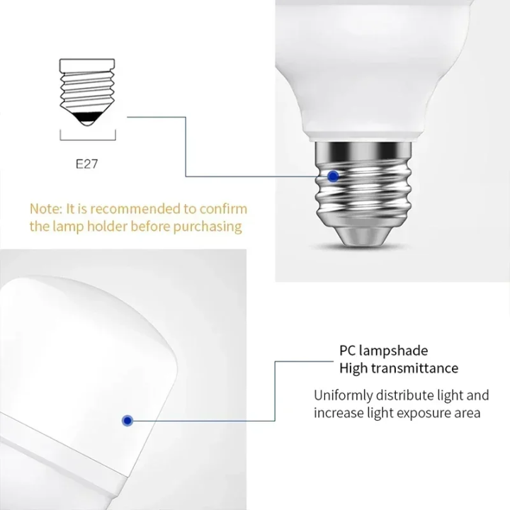 Bombilla LED E27 con sensor de sonido | Prologyc.es