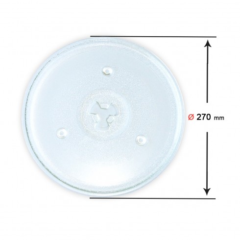 Plato microondas 270 mm universal vidrio | Prologyc