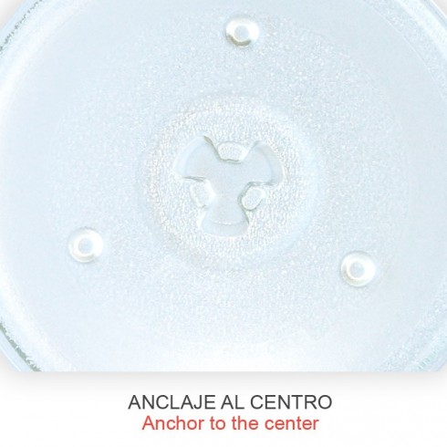 Plato microondas 270 mm universal vidrio | Prologyc