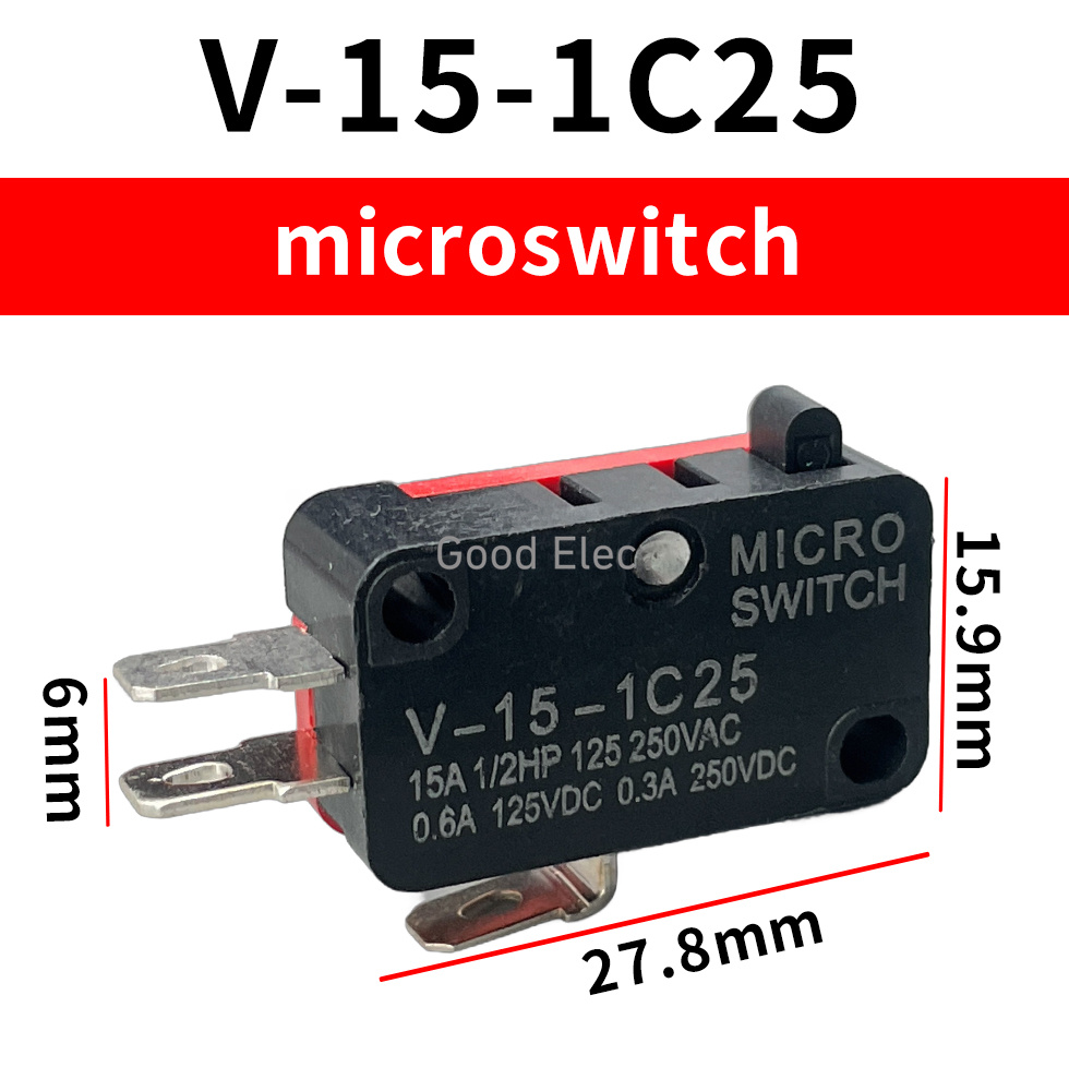 Microinterruptor microondas V-15-1C25 16A puerta | Prologyc